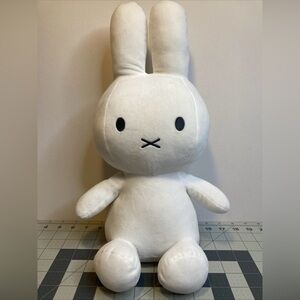 Miffy Plush Toy 14” Sitting Bunny by Dick Bruna White NWOT